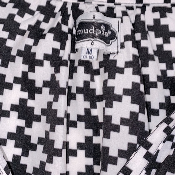 Mudpie black & white prep shirt dress size medium - Picture 4 of 7